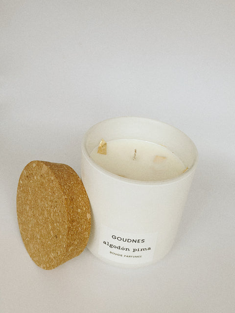 GOUDNES Algodon Pima 24K gold infused candle