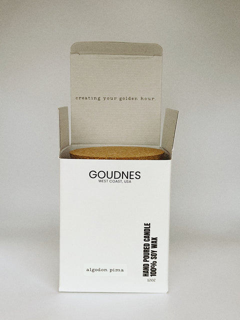 GOUDNES Algodon Pima Candle with Box